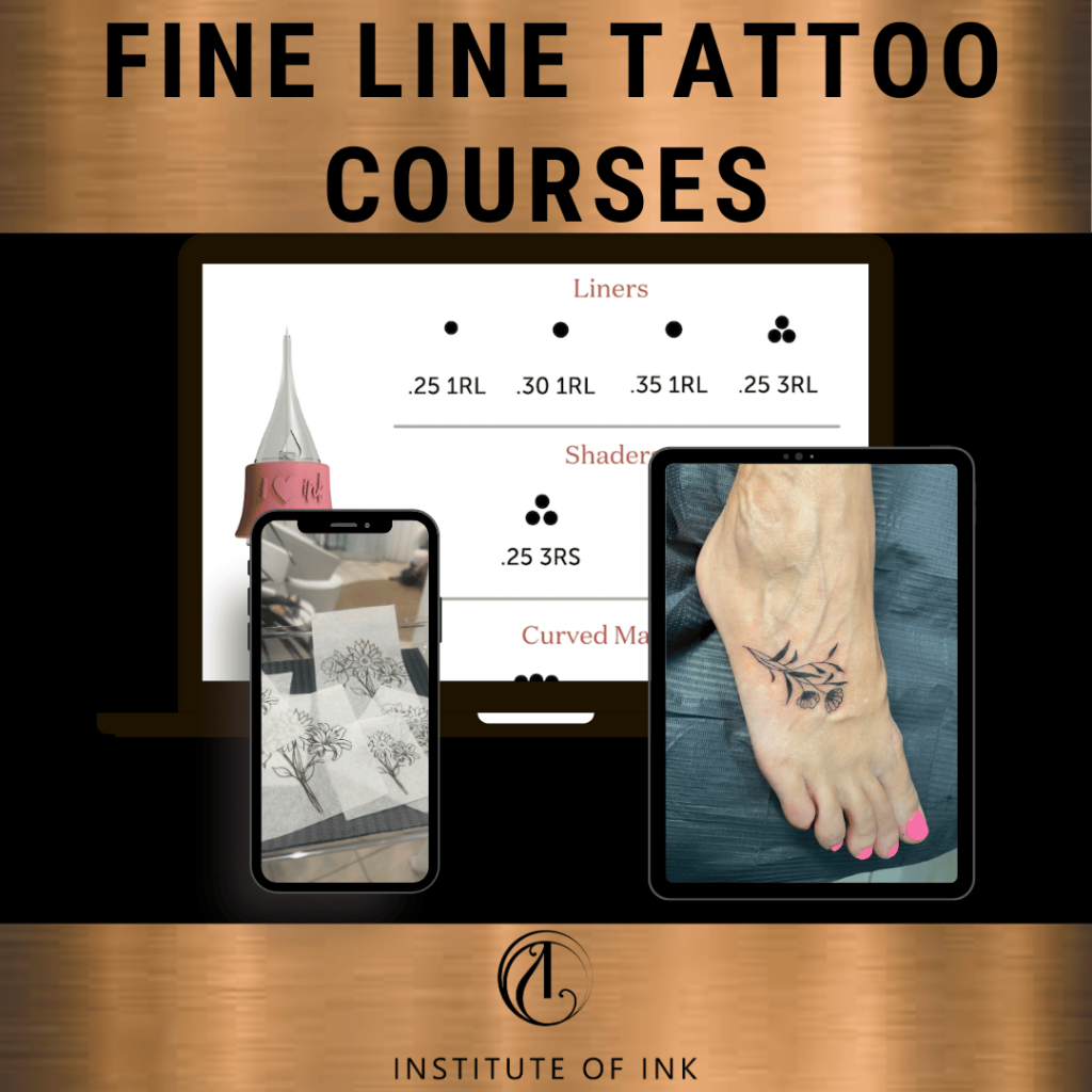 Leading fine line tattoo courses on line and in person with Institute of ink