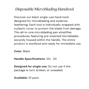 Disposable Microblade Handtools 12U – 10 pack