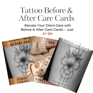 Before & After Care Cards for Fineline Tattoos – Digital Download | $7.99