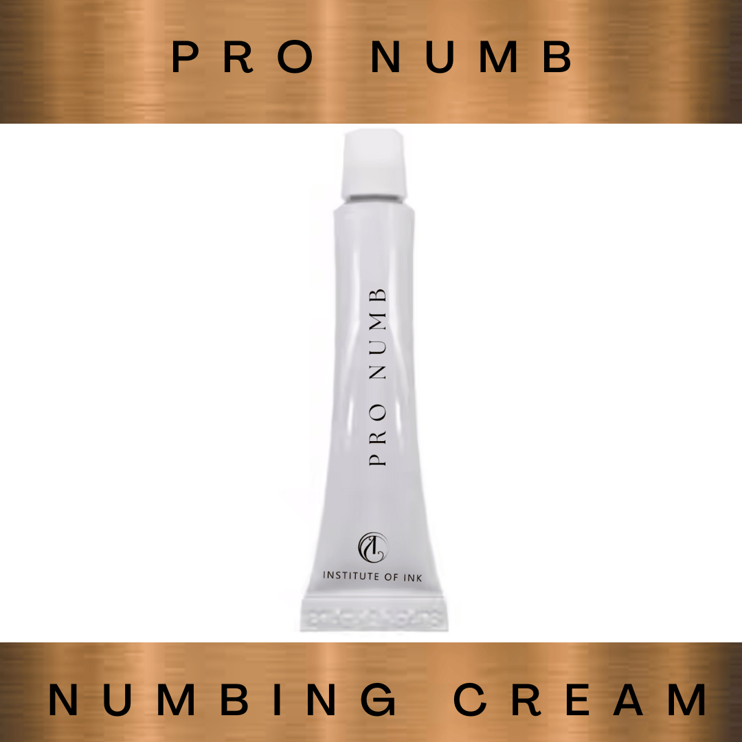 Pro Numb pre-tattoo numbing cream – fast-acting, professional-grade anesthetic for pain relief during tattoo and cosmetic procedures.