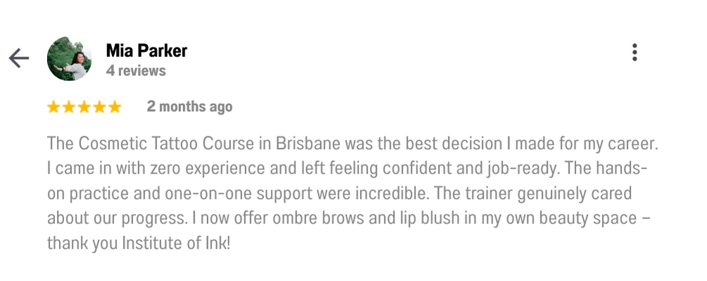 Graduating class of cosmetic tattoo students celebrating course completion in Brisbane.