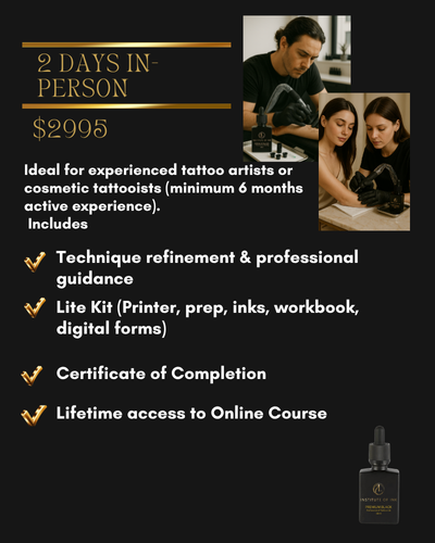 2 day fineline tattoo course Institute of Ink