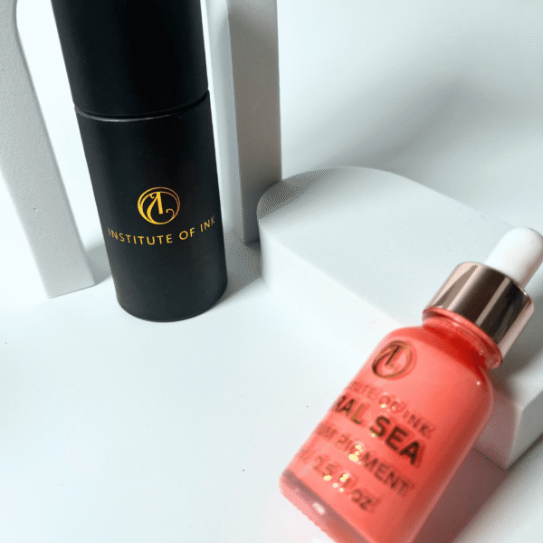 Coral Sea is a soft coral hybrid lip pigment with warm-neutral undertones. Heals to a natural sun-kissed coral tone—perfect for lip blush on fair to medium skin.