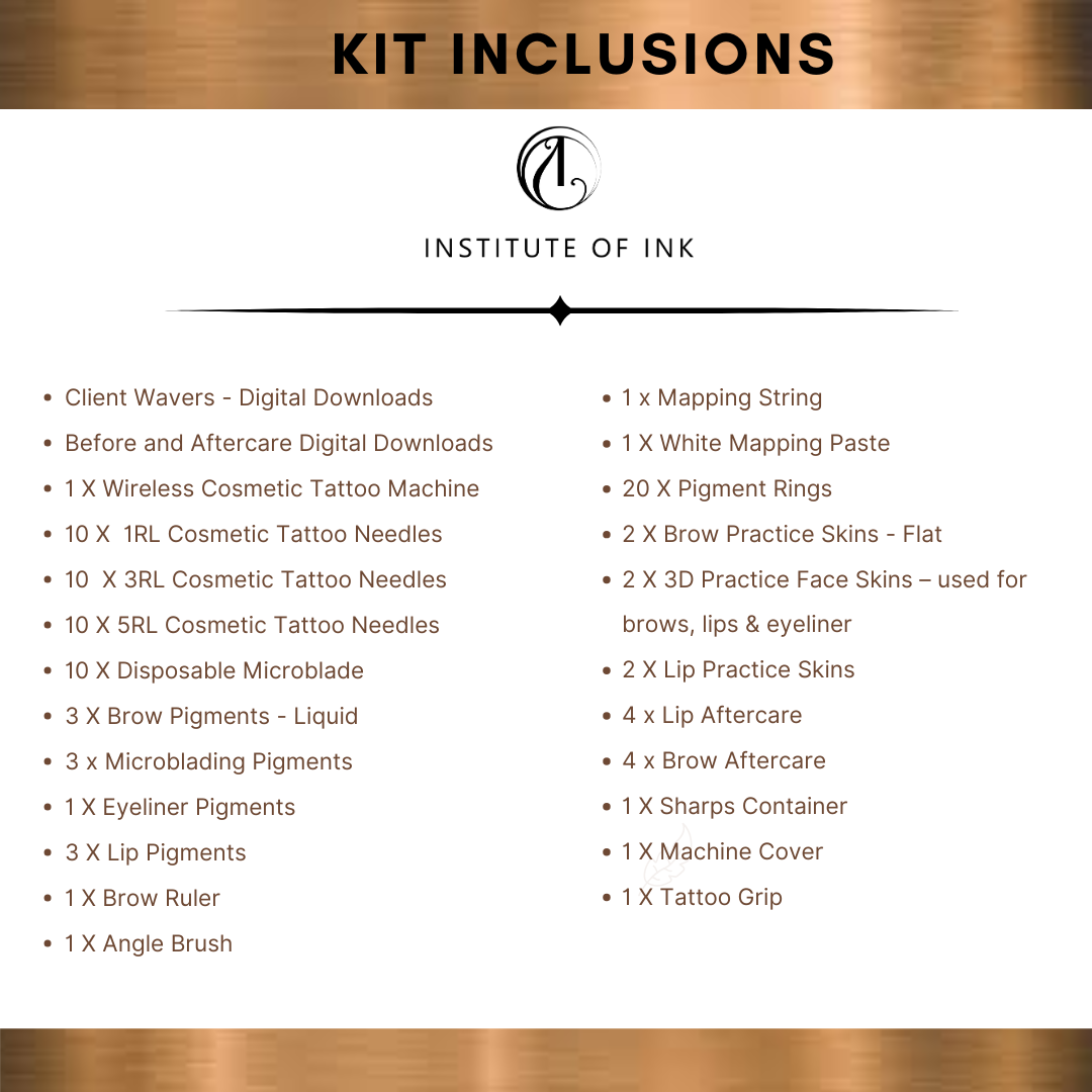 Cosmetic tattoo kit www.instituteofink.com