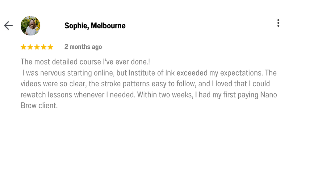 The Best Nano Brow Tattoo Training in Perth! www.instituteofink.com