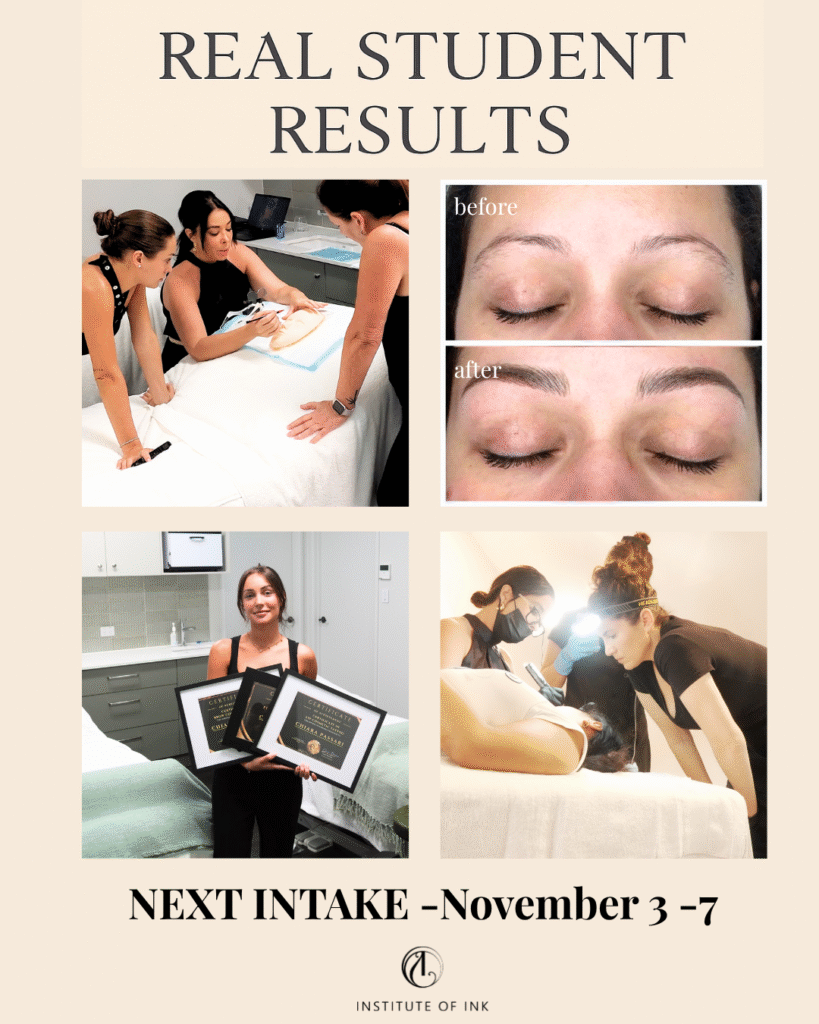 Next dates in Brisbane for cosmetic tattoo course www.instituteofink.com