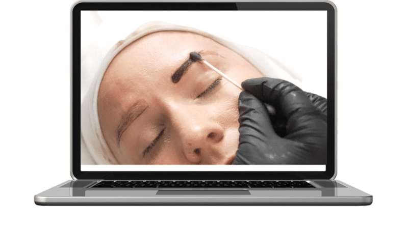 Pigment mask, online ombre and powder brow tattoo