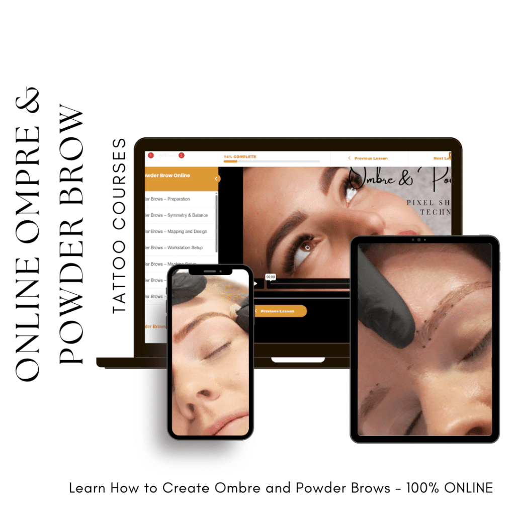 online Ombre & powder brow Institute of ink best course 5 star google reviews